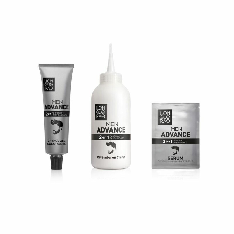 Crème Colorante Llongueras Men Advance Semi-permanent 30- Chatain foncé (4 pcs)