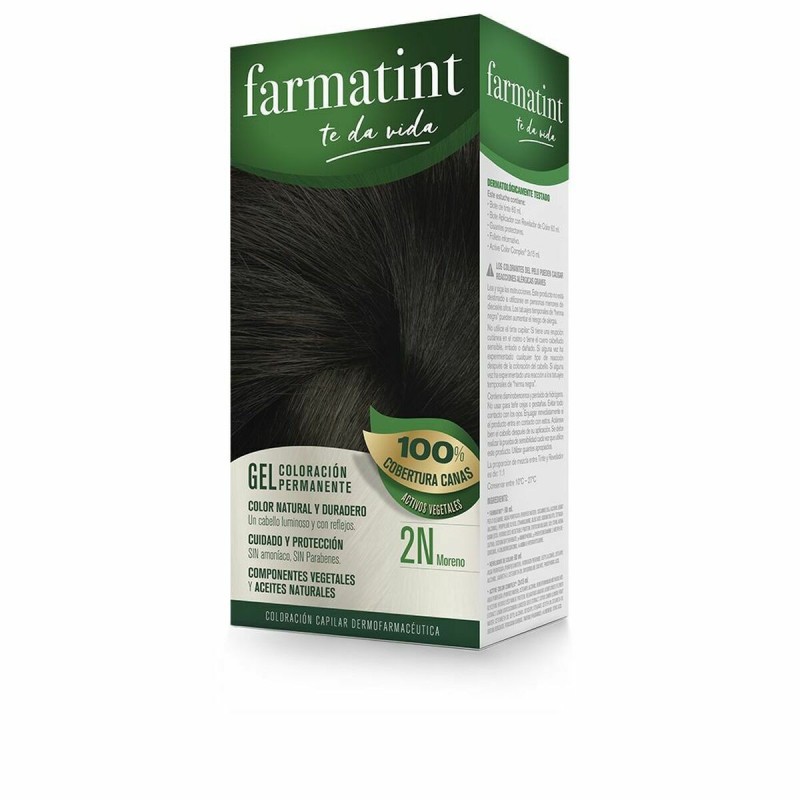 Teinture permanente Farmatint 2n-Moreno Gel Brunette (60 ml)