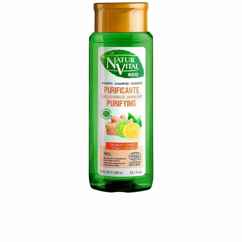 Shampoing Purifiant Naturvital Eco Citron Gingembre (300 ml)