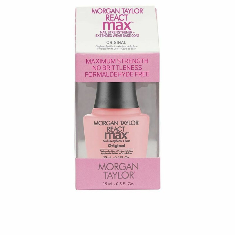 Durcisseur d'ongles Morgan Taylor React Max Original 15 ml 2 en 1 Couche de base