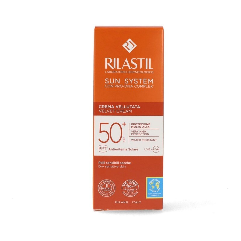 Crème Solaire Avec Couleur Rilastil Sun System SPF 50+ 50 ml