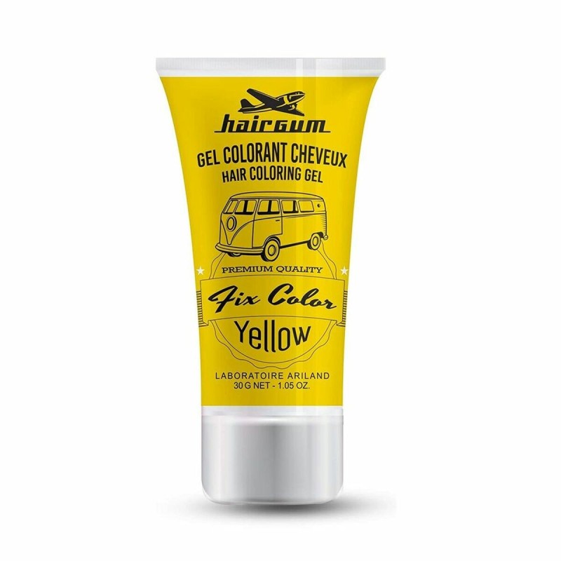 Coloration Non Permanente Hairgum Fix Color Jaune Gel stylisant (30 ml)