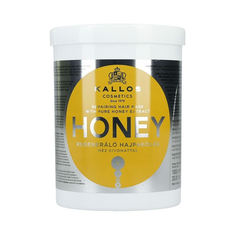 Masque réparateur pour cheveux Kallos Cosmetics Honey 1 L