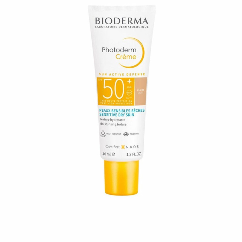 Crème Solaire Avec Couleur Bioderma Photoderm Spf 50+ 40 ml