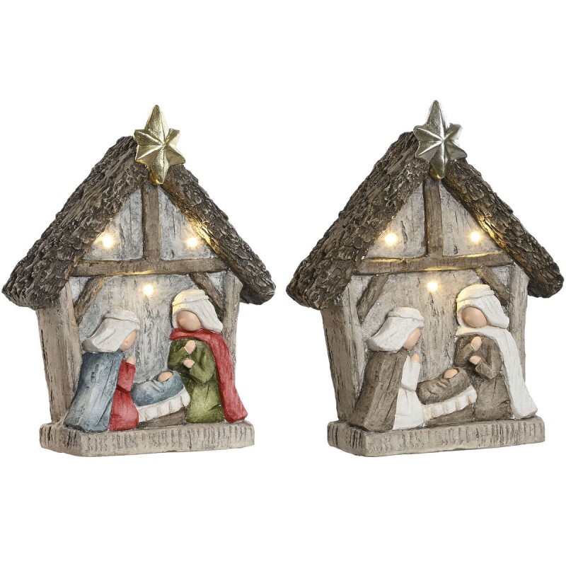 Crèche de Noël Home ESPRIT Vert Gris Magnésium 27