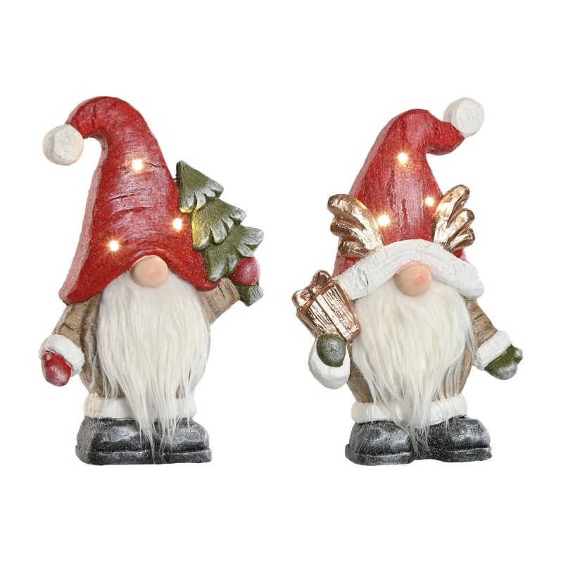 Décorations de Noël Home ESPRIT Blanc Rouge Gnome 25 x 11