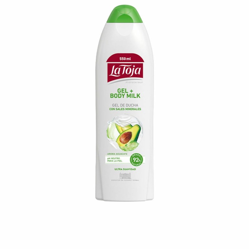 Gel de douche La Toja Gel + Body Milk Avocat (550 ml)