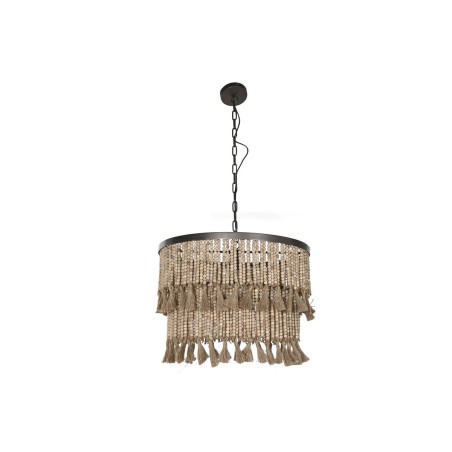 Suspension Home ESPRIT Marron Naturel Bois Métal 50 W 61 x 61 x 117 cm