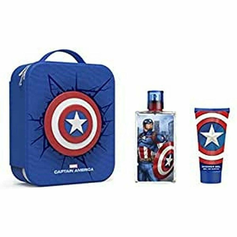 Set de Parfum Enfant 1072801 EDT Captain America 2 Pièces 3 Pièces