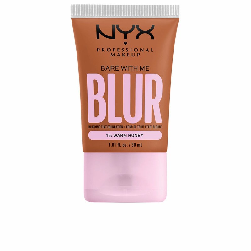 Base de Maquillage Crémeuse NYX Bare With Me Blur Nº 15 Warm honey 30 ml