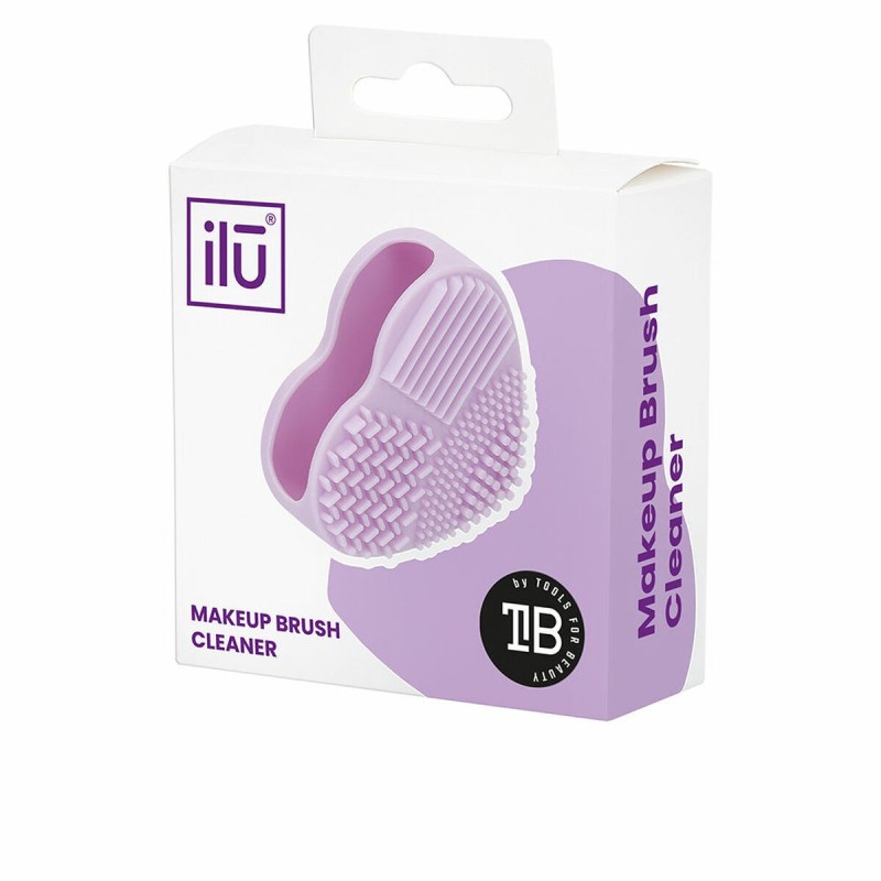 Nettoyeur pour pinceaux de maquillage Ilū Brush Cleaner Coeur Silicone (1 Unité)