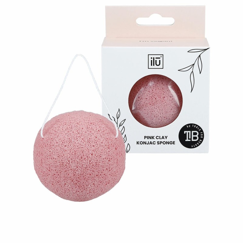 Éponge Faciale Exfoliante Ilū Konjac Argile rose (1 Unité)