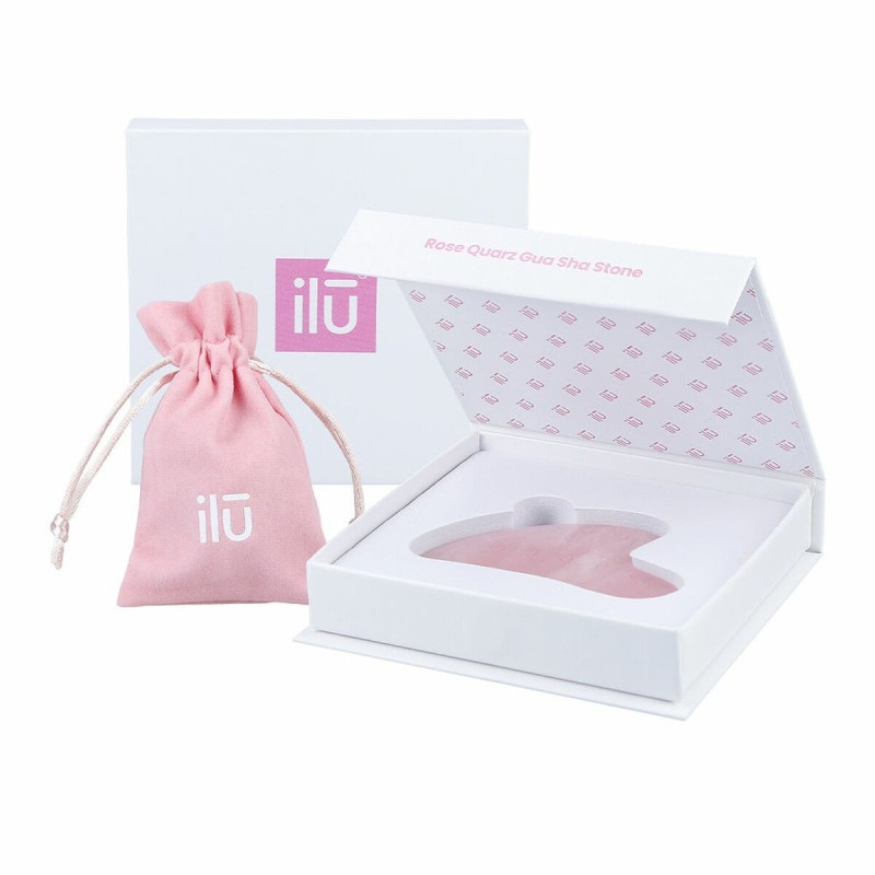 Masseur Ilū Gua Sha Stone Quartz rose Pierre (1 Unité)