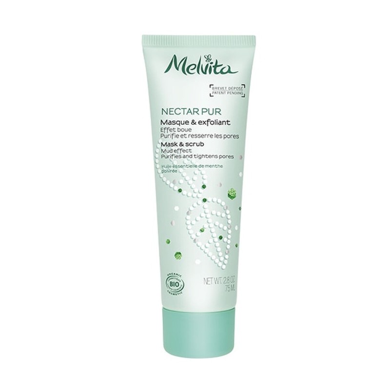 Masque exfoliant 2 en 1 Melvita Nectar Puro 75 ml