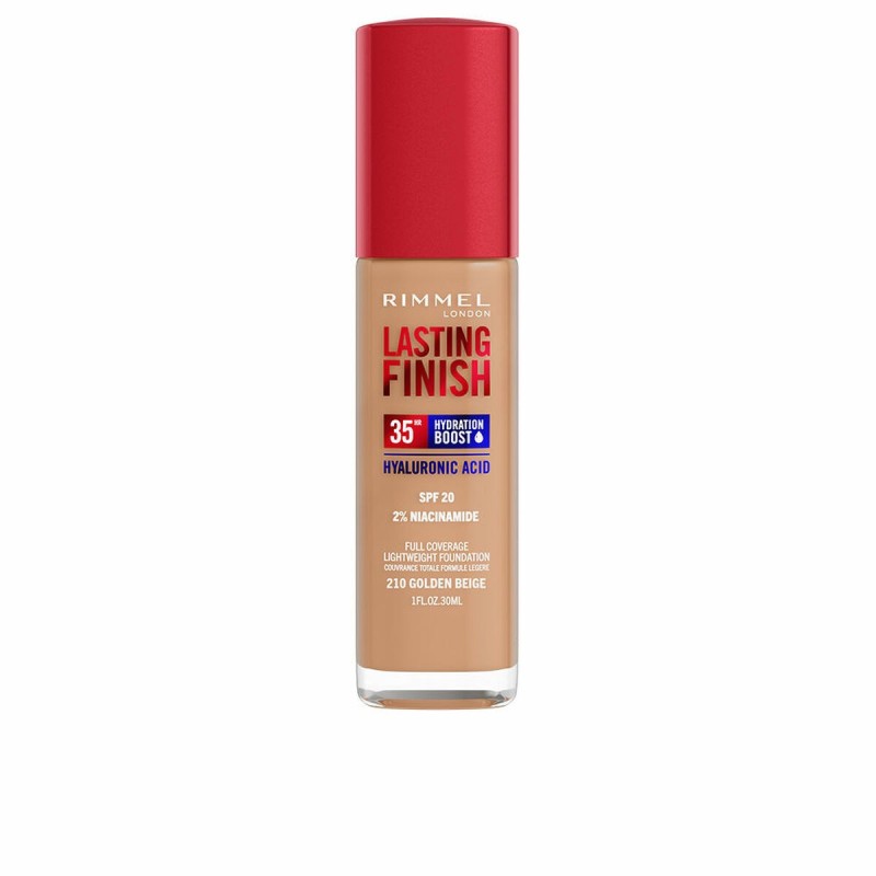 Base de Maquillage Crémeuse Rimmel London Lasting Finish Nº 210 Golden Beige Spf 20 30 ml