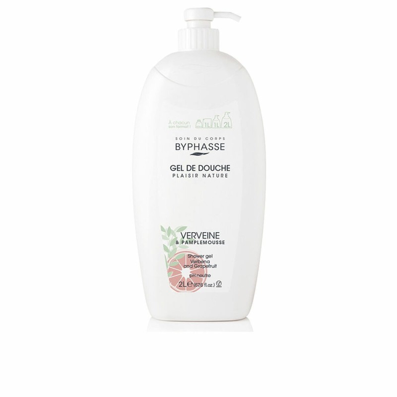 Gel de douche Byphasse   Verveine Pamplemousse 2 L