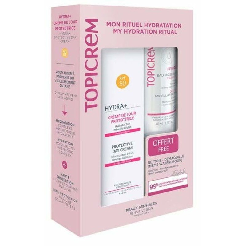 Set de cosmétique Topicrem Crema Día Protectora Lote 2 Pièces