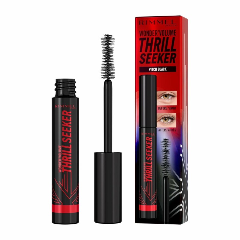 Mascara pour cils Rimmel London Volume Thrill Seeker Nº 004 Pitch Black 8 ml