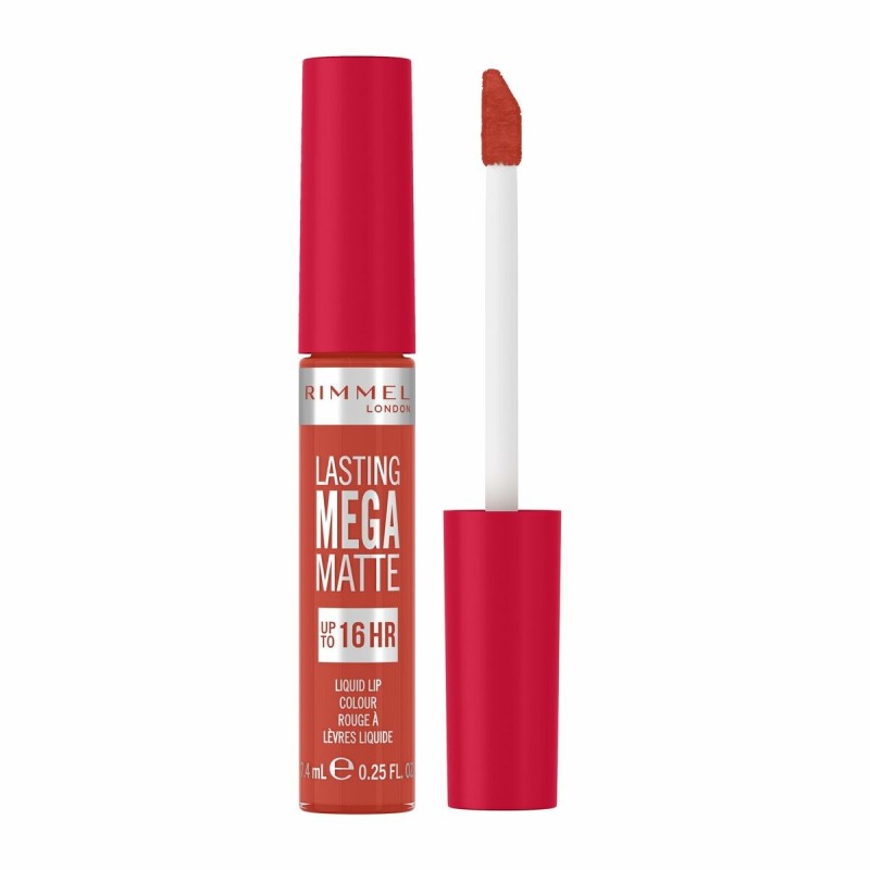 Rouge à lèvres liquide Rimmel London Lasting Mega Matte Nº 920 Scarlet Flames 7