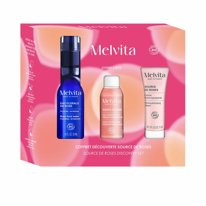 Set de cosmétique unisexe Melvita EAU DE FLEURS 3 Pièces