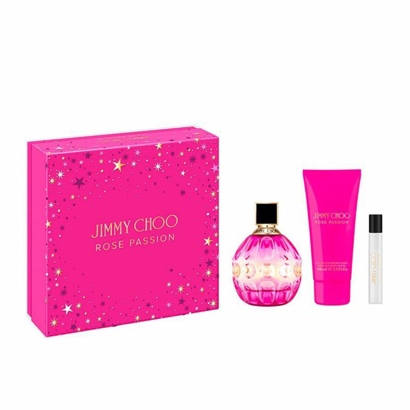 Set de Parfum Femme Jimmy Choo ROSE PASSION 3 Pièces