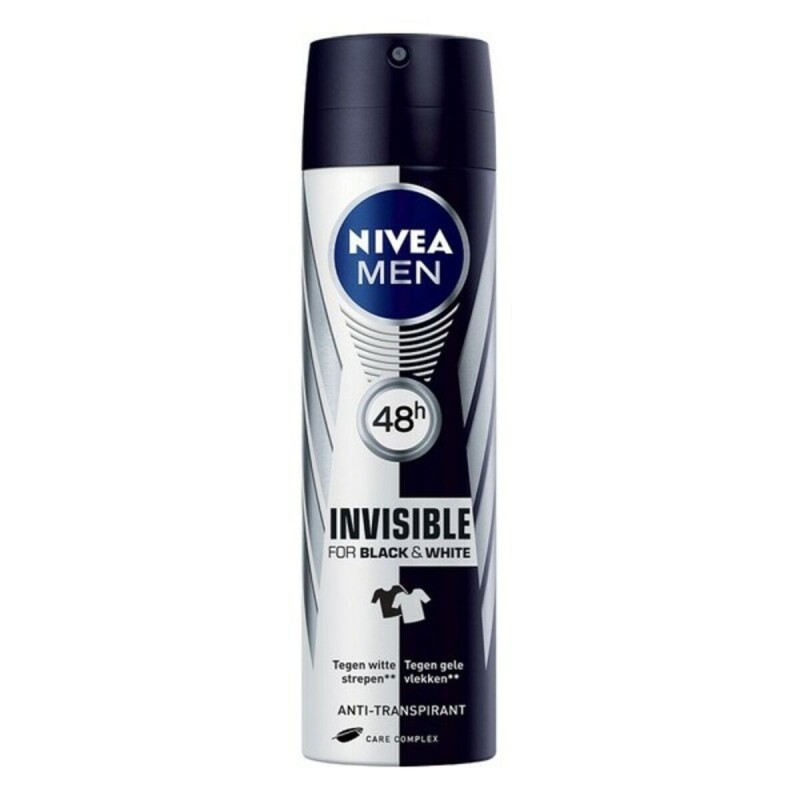 Spray déodorant Men Black & White Invisible Nivea Men Black White Invisible (200 ml) 200 ml