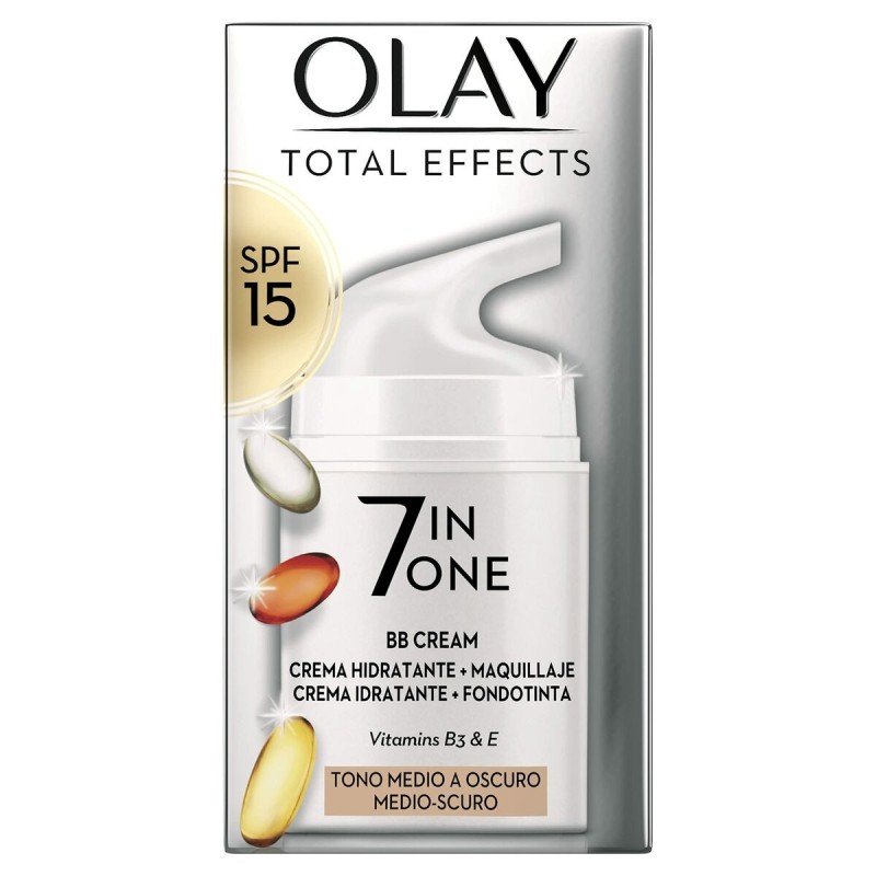 Crème Hydratante avec Couleur Olay Total Effects Bb Cream Medium Dark Spf 15 50 ml