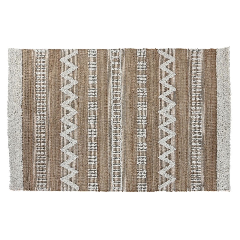 Tapis Home ESPRIT Blanc Marron Boho 160 x 230 x 1 cm