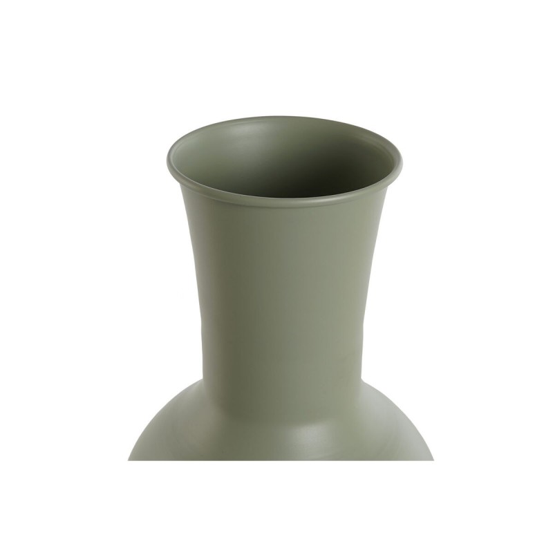 Vase Home ESPRIT Vert Crème Métal 20 x 20 x 34,5 cm (2 Unités)