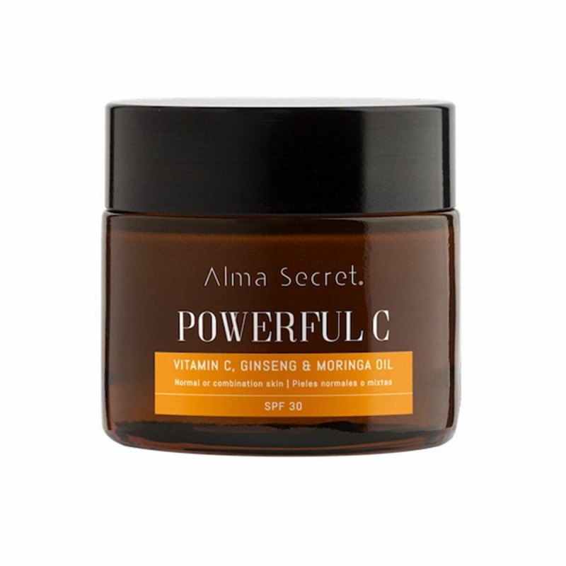 Crème éclaircissante Alma Secret Powerful C Anti-âge Orange SPF 30 (50 ml)