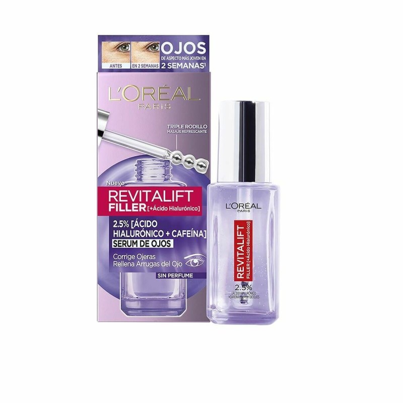 Sérum pour le contour des yeux L'Oreal Make Up Revitalift Filler Anticernes Antirides 20 ml