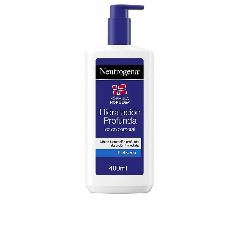 Lotion Corporelle Hydratant Neutrogena Peau sèche instantané Absorption (400 ml)