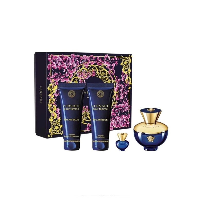 Set de Parfum Femme Versace Dylan Blue EDP 4 Pièces