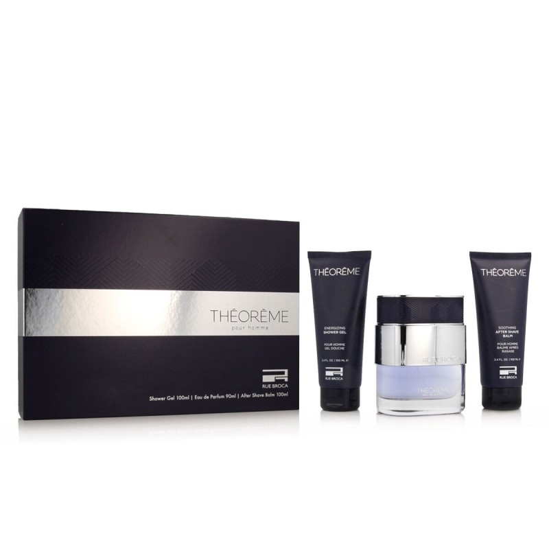 Set de Parfum Homme Rue Broca Théorème Pour Homme EDP 3 Pièces