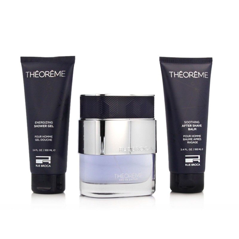 Set de Parfum Homme Rue Broca Théorème Pour Homme EDP 3 Pièces