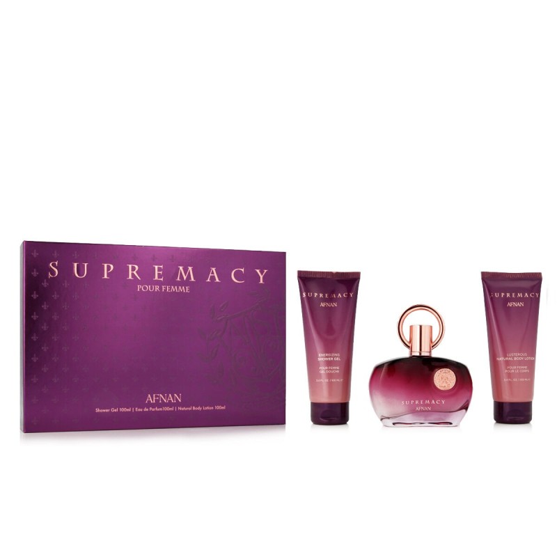 Set de Parfum Femme Afnan 3 Pièces Supremacy Purple