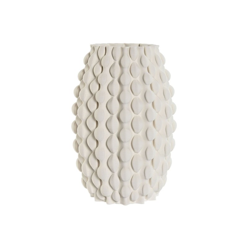 Vase Home ESPRIT Blanc Grès Moderne 17 X 17