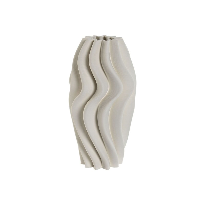 Vase Home ESPRIT Blanc Grès Moderne 16 x 16 x 32 cm