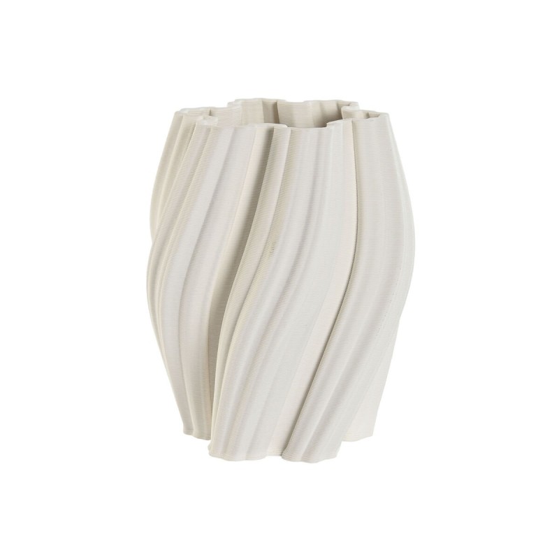 Vase Home ESPRIT Blanc Grès Moderne 16