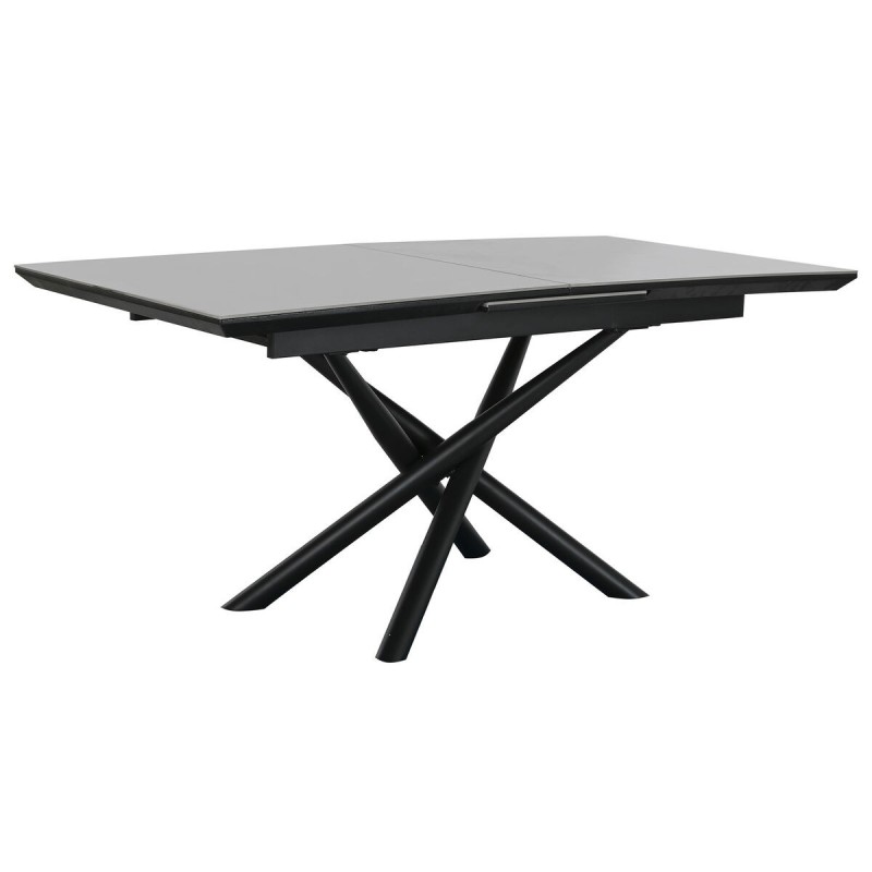 Table de Salle à Manger Home ESPRIT Noir Gris Métal Céramique 160 x 90 x 76 cm