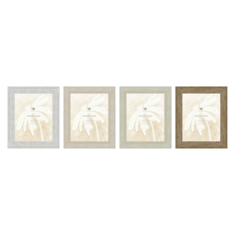 Cadre photo Home ESPRIT Blanc Beige Verre polystyrène Marbre Scandinave 26 x 2 x 31 cm (4 Unités)