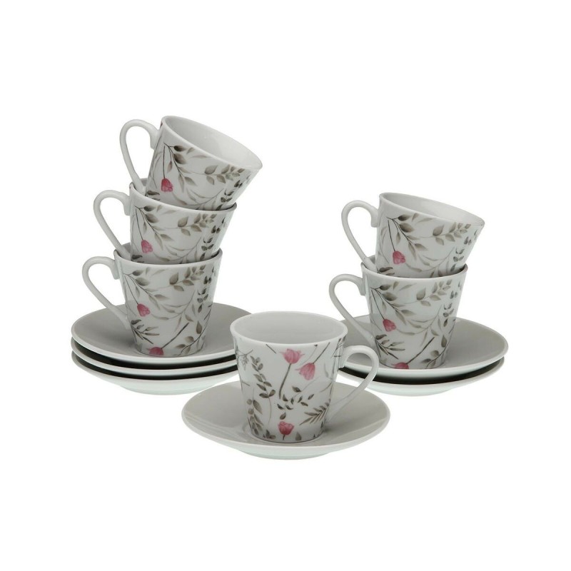 Jeu de 6 tasses avec plat Versa Caprice Porcelaine