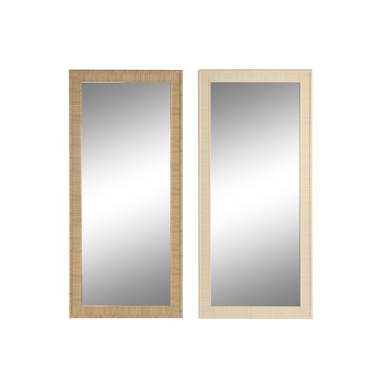 Miroir mural Home ESPRIT Beige Naturel 74 X 2 X 162 cm (2 Unités)