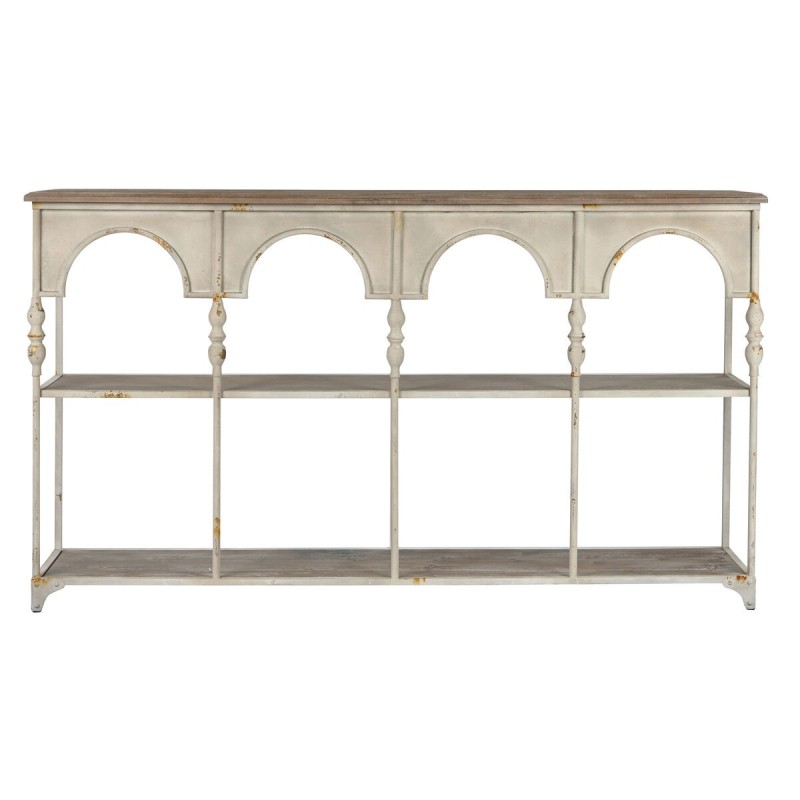 Étagère Home ESPRIT Blanc Naturel Métal 159 X 36