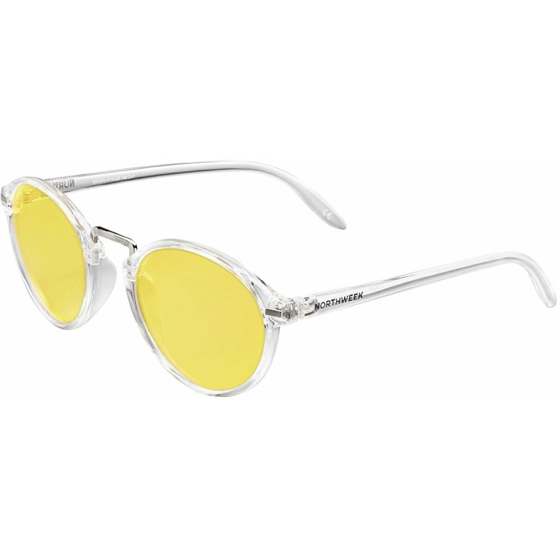 Lunettes de soleil Unisexe Northweek Vesca Bright Ø 47 mm Jaune Transparent