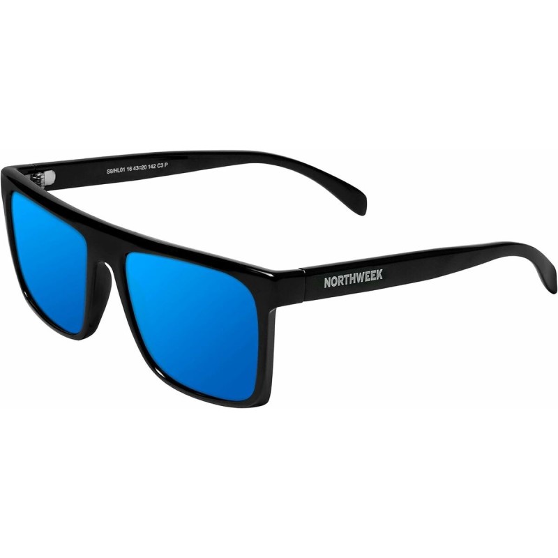 Lunettes de soleil Unisexe Northweek Hale Ø 50 mm Bleu Noir