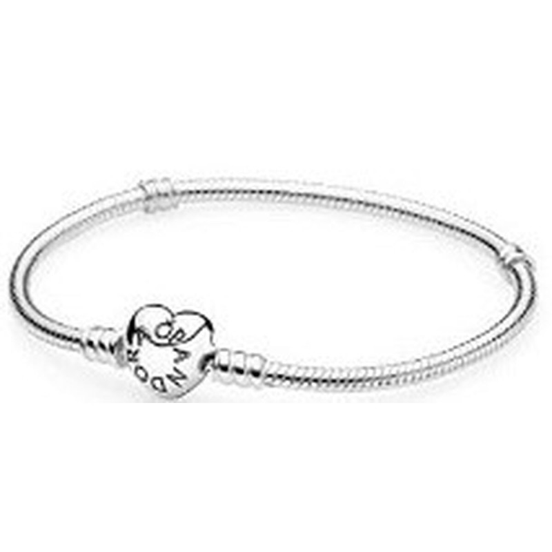 Bracelet Femme Pandora HEART CLASP SNAKE CHAIN BRACELET