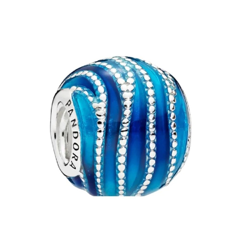 Perle de verre Femme Pandora BLUE WAVE