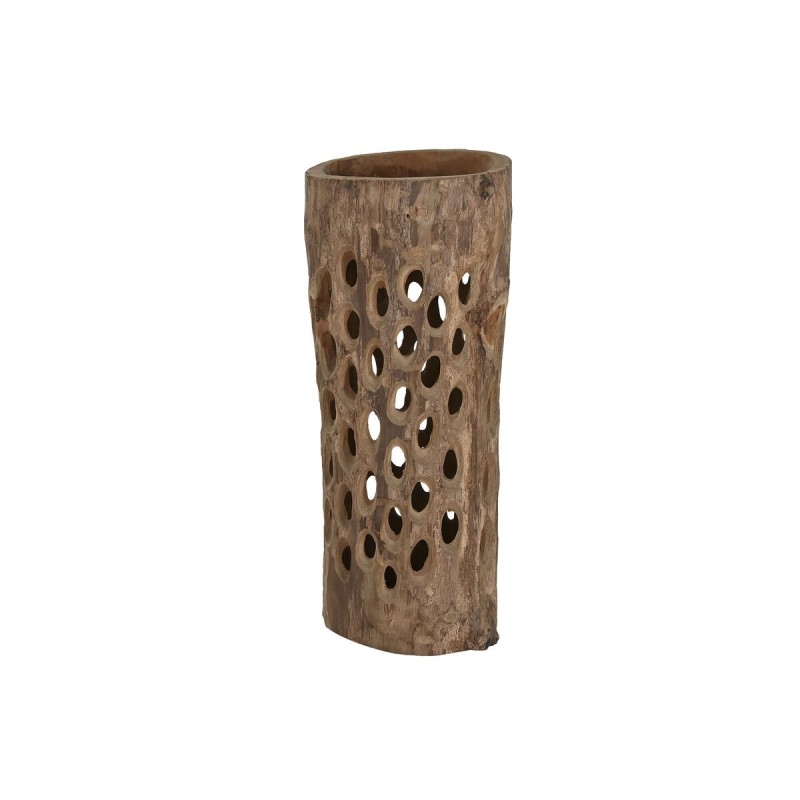 Vase Home ESPRIT Naturel Teck 30 x 30 x 75 cm 30 x 31 x 76