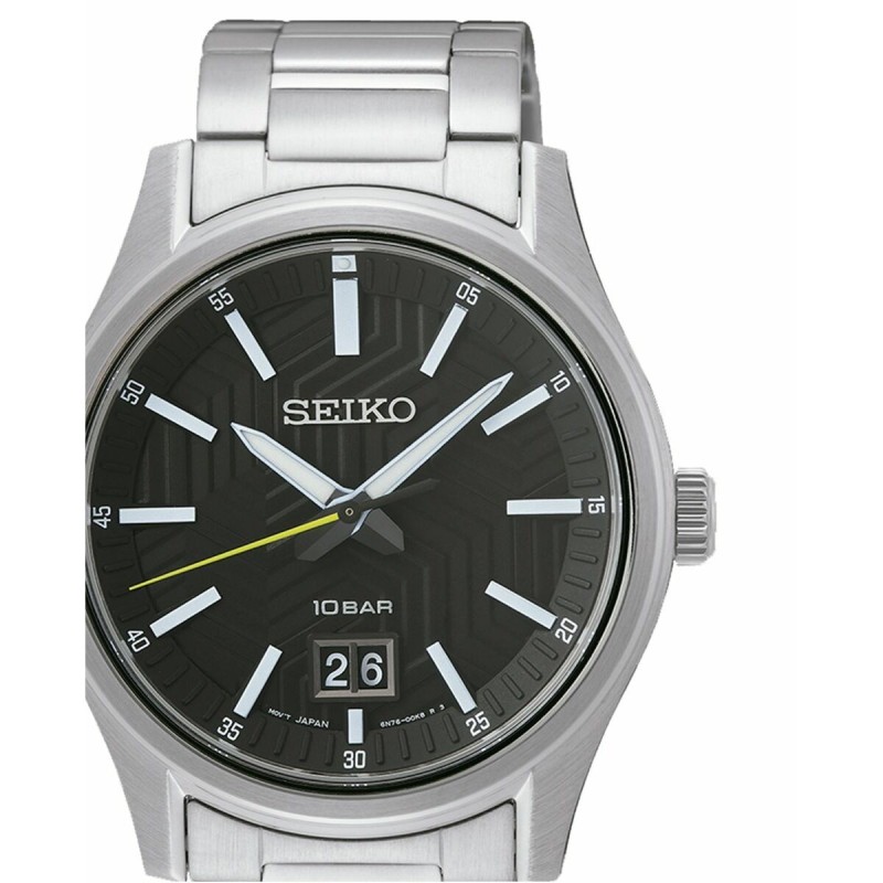 Montre Homme Seiko SUR535P1 Noir Argenté